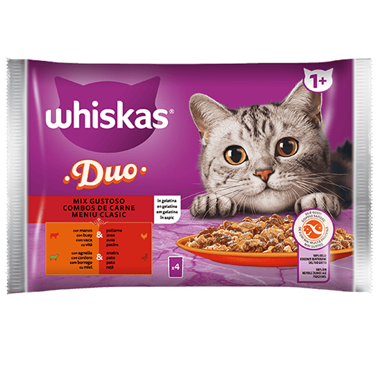 Whiskas Duo Mix Gustosa 4 X 85 Gr 13x
